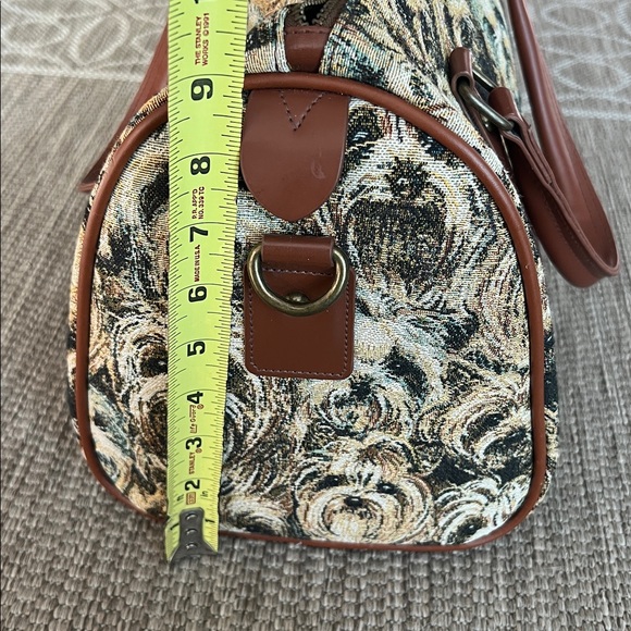 Bradford Exchange Constant Companion Yorkie Yorkshire Terrier Print Tapestry Bag - Picture 11 of 11